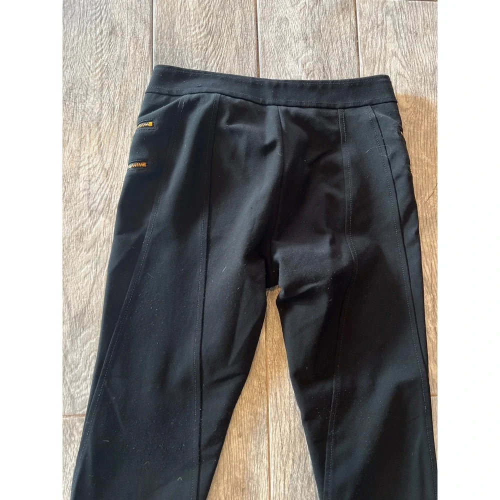 Express Skinny Pants Trousers Black size 2 Mid Rise Zippers Moto Y2K 90s Stretch